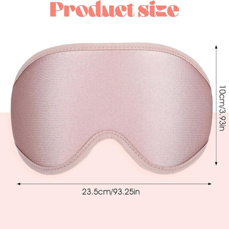 Person wearing the 3D sleep mask