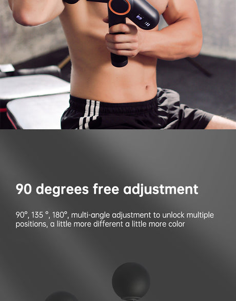 Massage gun speed levels indicator