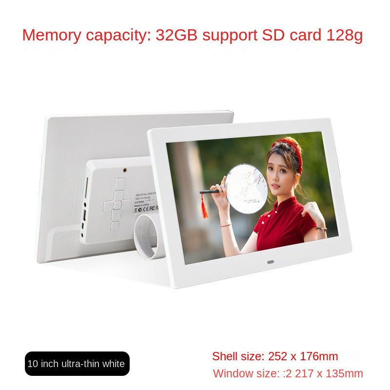 Ultra-thin digital photo frame side profile