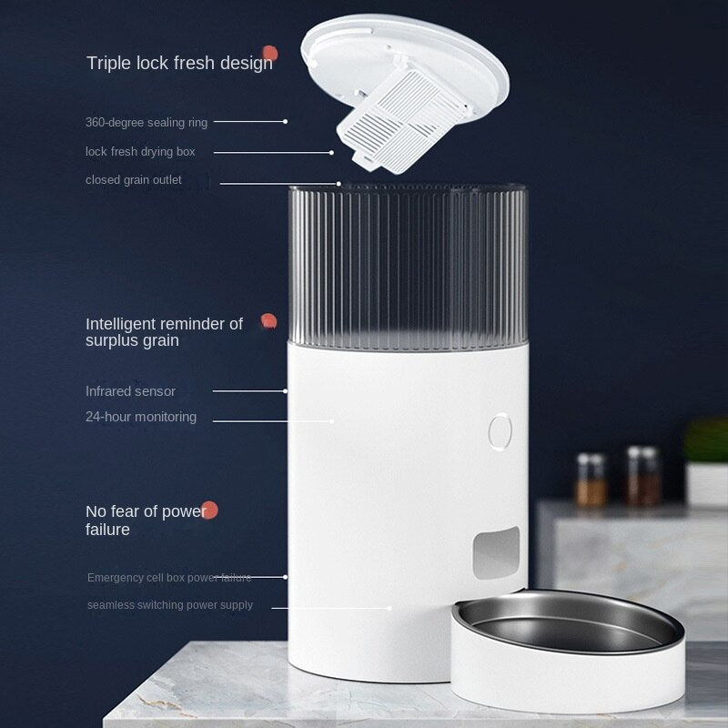 Pet water fountain app monitoring on a phone