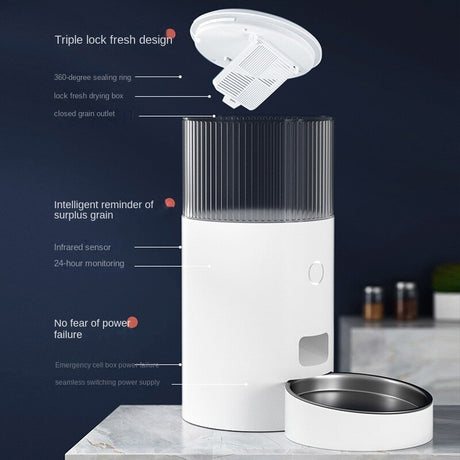 Pet water fountain app monitoring on a phone