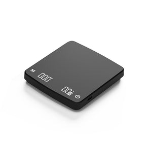 Slim profile of the digital coffee scales