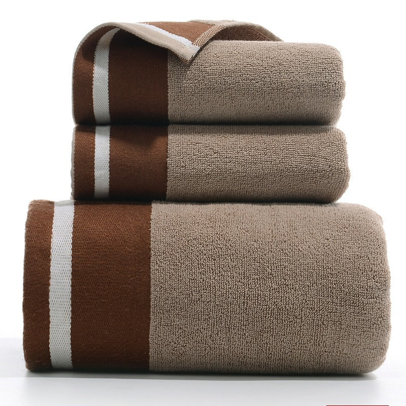 Folded bath towel detail