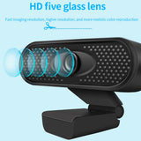 Webcam lens close-up