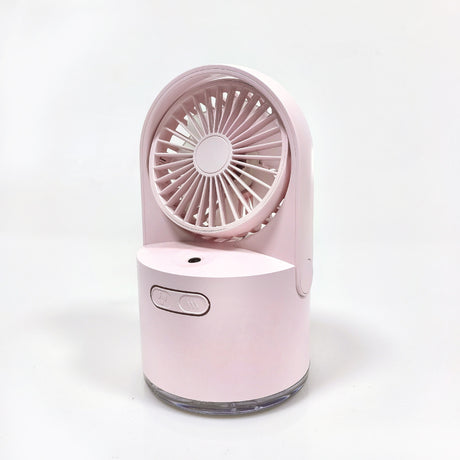 Refillable water tank on the misting fan