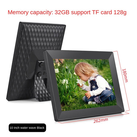 Touchscreen controls on the digital photo frame