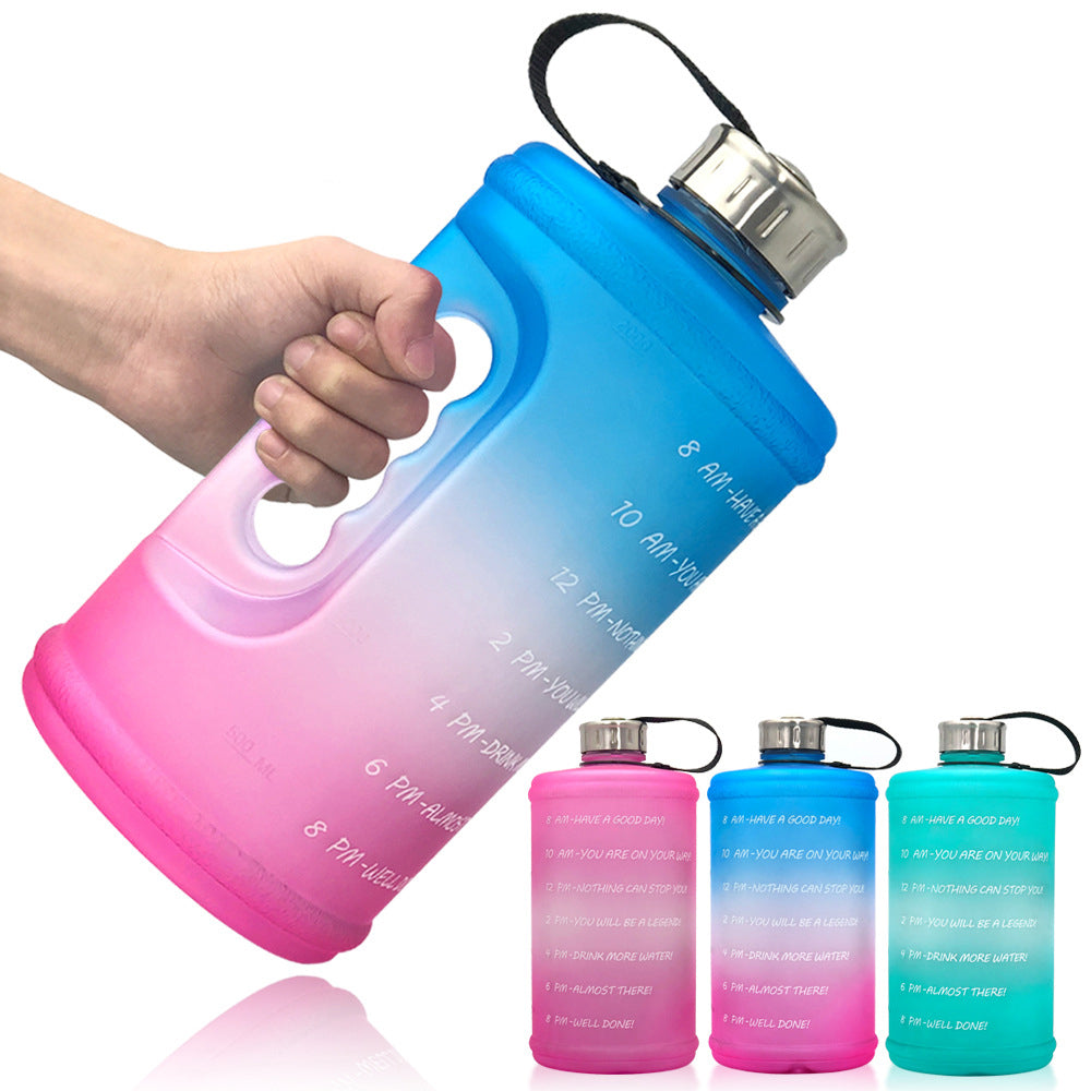 2.2L motivational gym water bottle