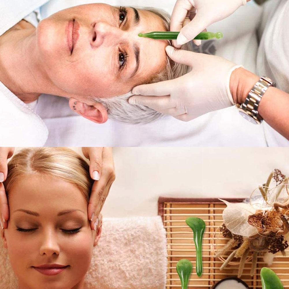 7-piece jade facial massage set laid out