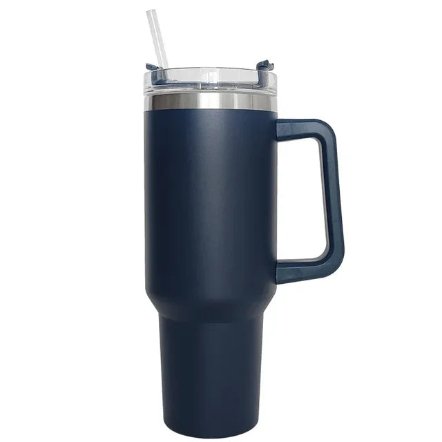 Straw and lid of the insulated tumbler