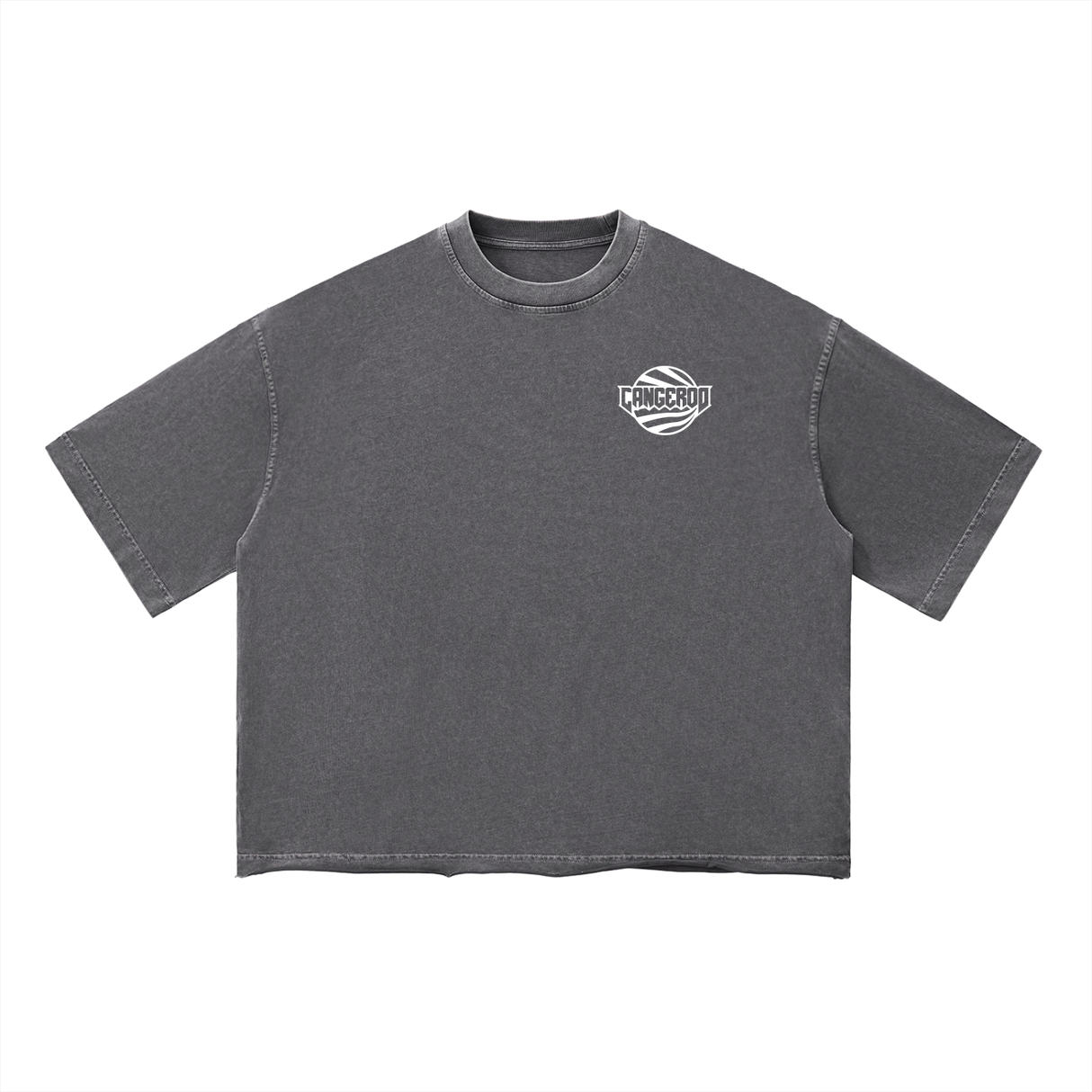 Mens Vintage Wash Boxy T-Shirt Oversized Streetwear S M L XL