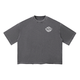 Mens Vintage Wash Boxy T-Shirt Oversized Streetwear S M L XL
