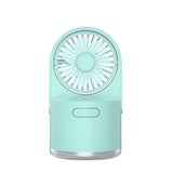 USB misting fan on a desk