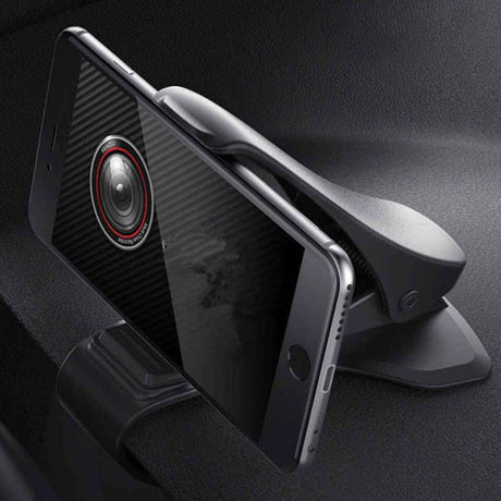 Phone mounted in the car holder for navigation