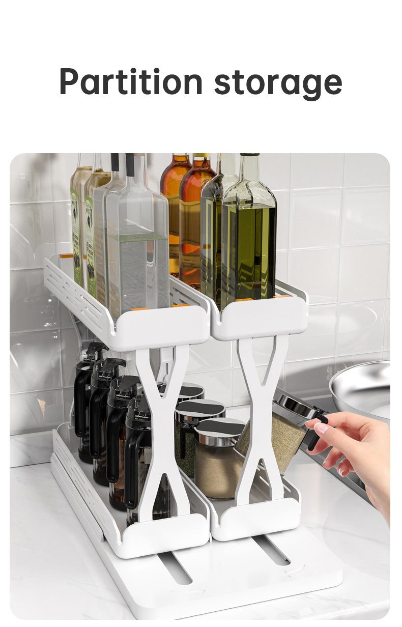 Spice rack with jars of herbs