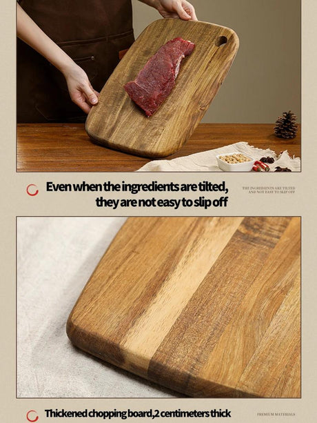 Chopping board used to prepare vegetables