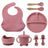 Baby feeding set in pink