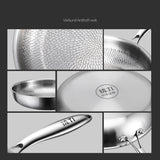Titanium frying pan on an induction hob