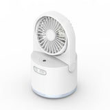 Misting desk fan in pink