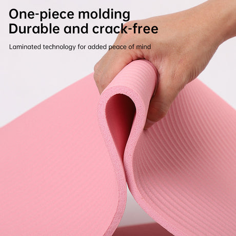 Yoga mat rolled up for carrying
