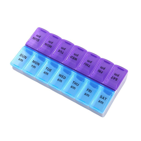 Weekly travel pill organiser