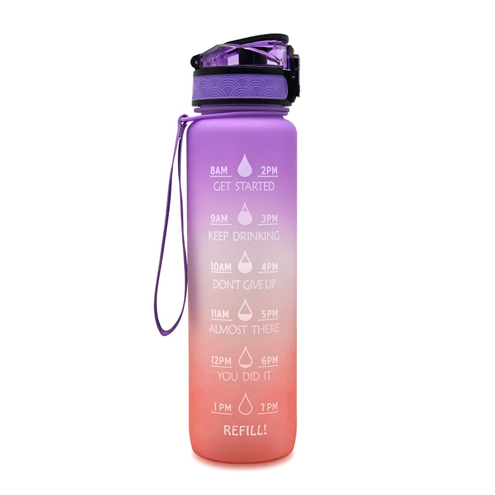 Tritan water bottle in blue