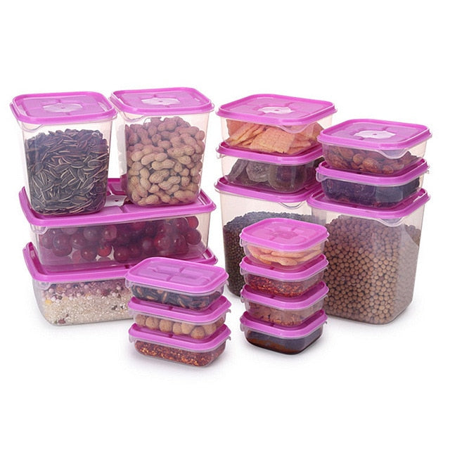 Nesting food storage containers to save space