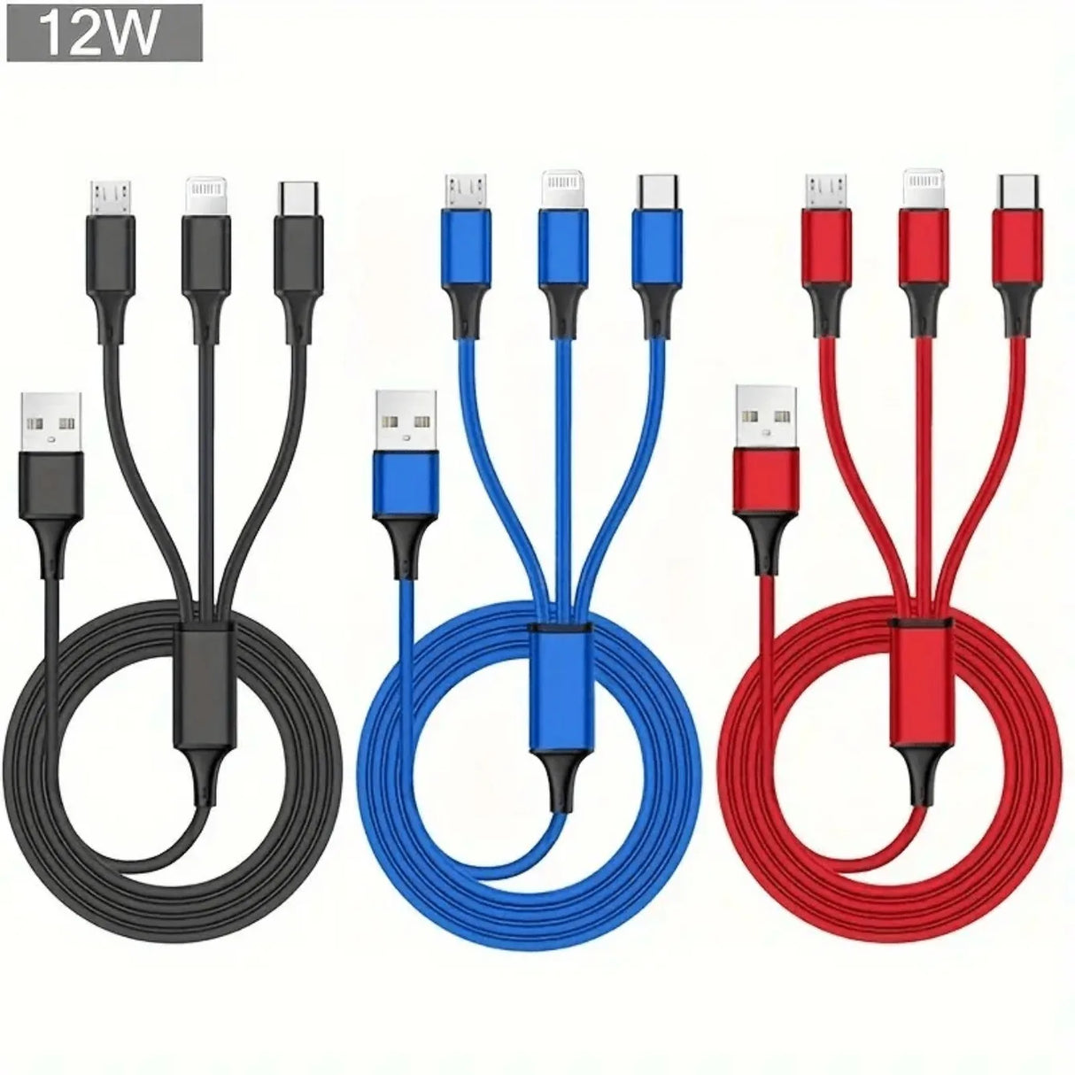3-in-1 USB charging cable