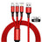 3-in-1 charging cable coiled