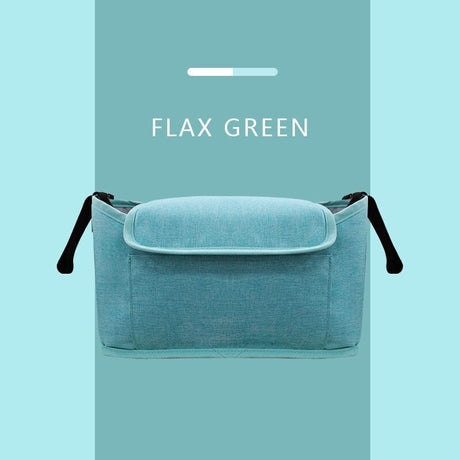 Stroller organiser in grey
