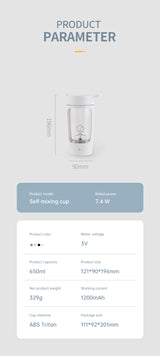 One-touch button on the blender bottle