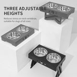 Pet bowl folded flat for travel