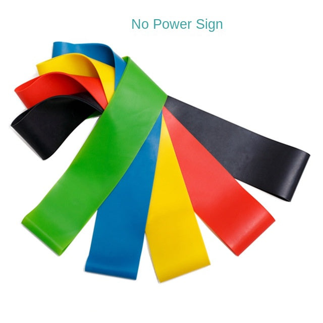 Resistance band stretching exercise