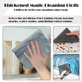Microfibre cloth polishing a window