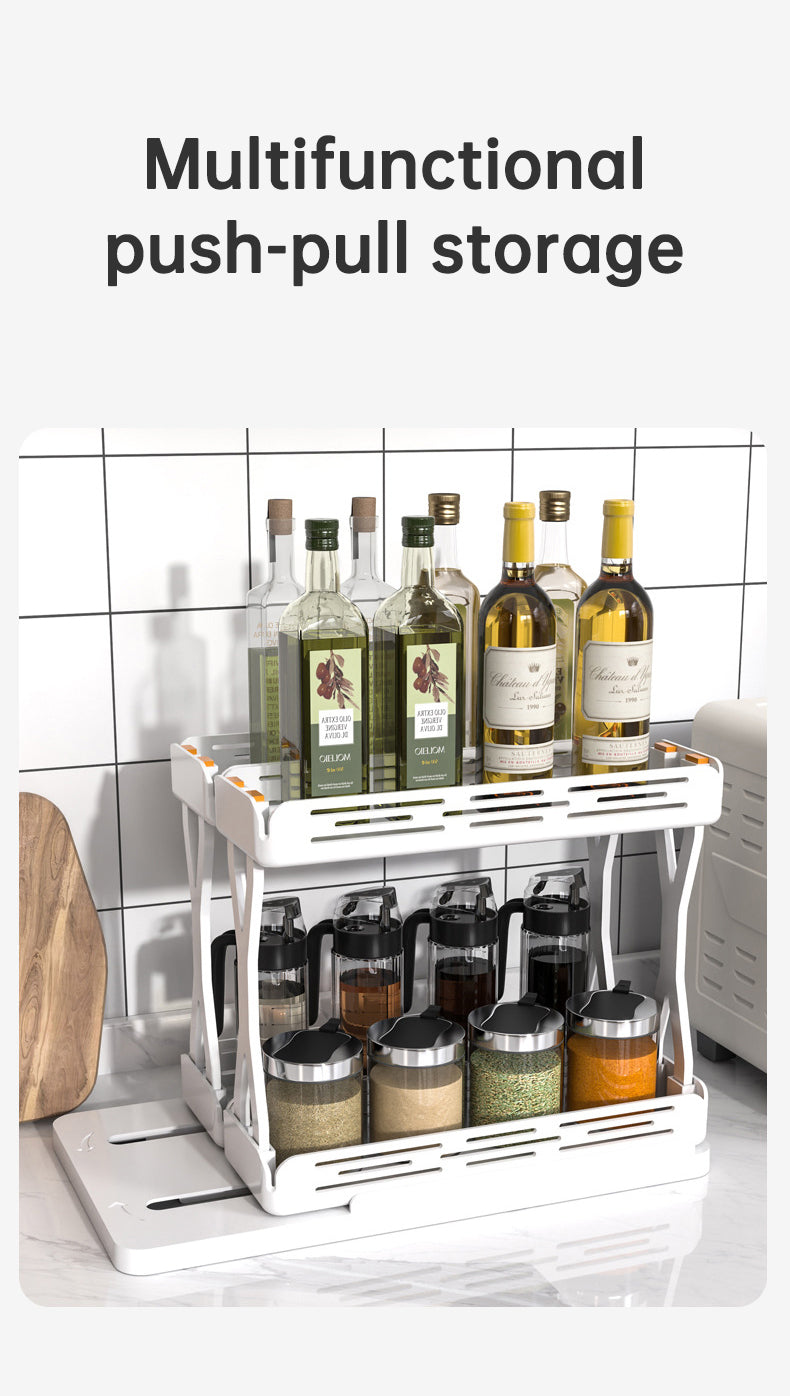 Spice rack with assorted jars