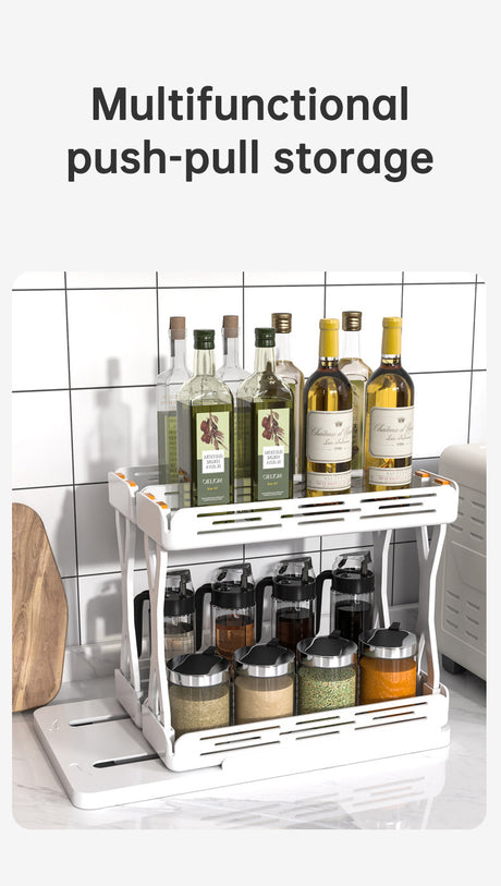 Spice rack with assorted jars