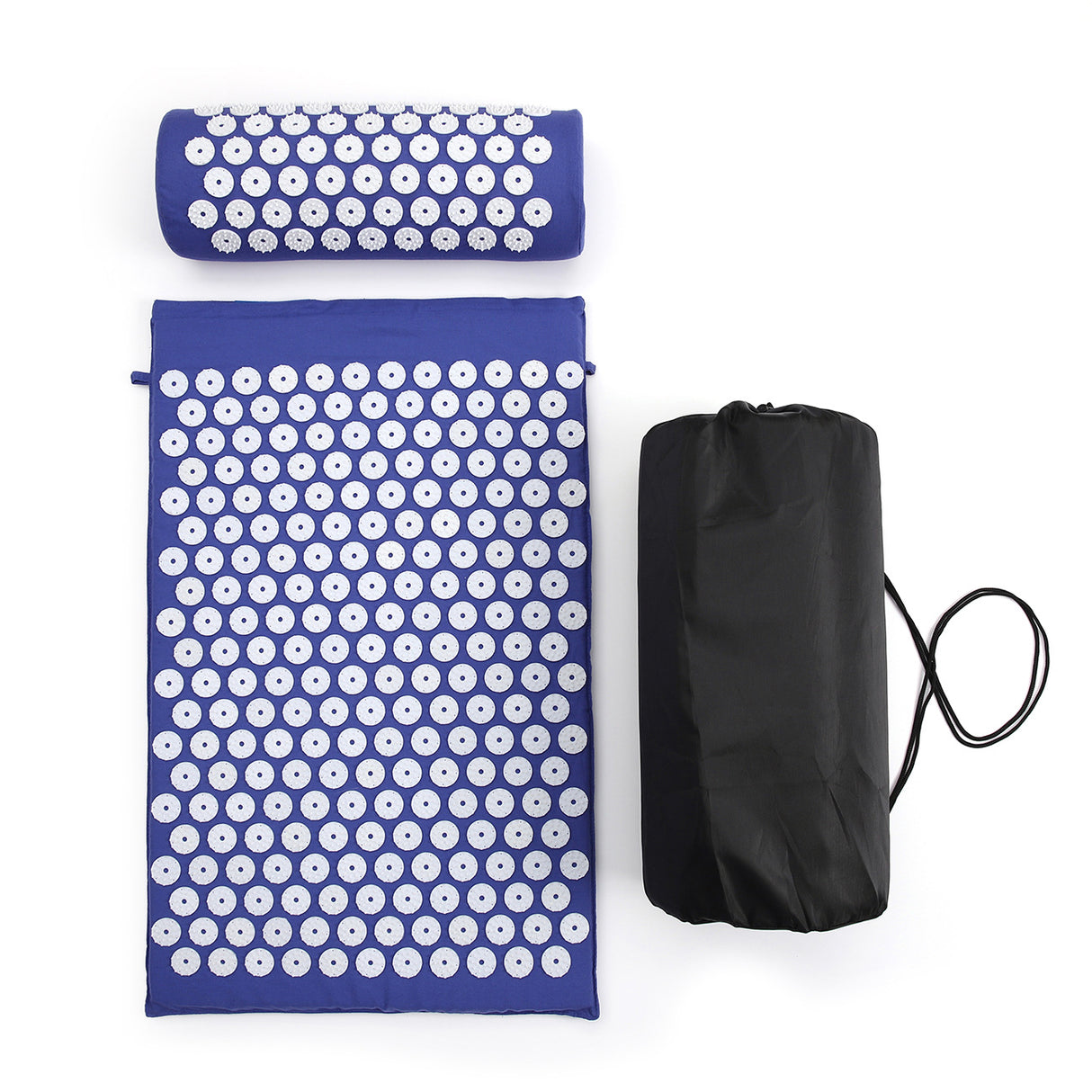 Person relaxing on the acupressure mat