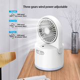 USB misting desk fan with humidifier