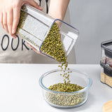 Airtight jar filled with pasta
