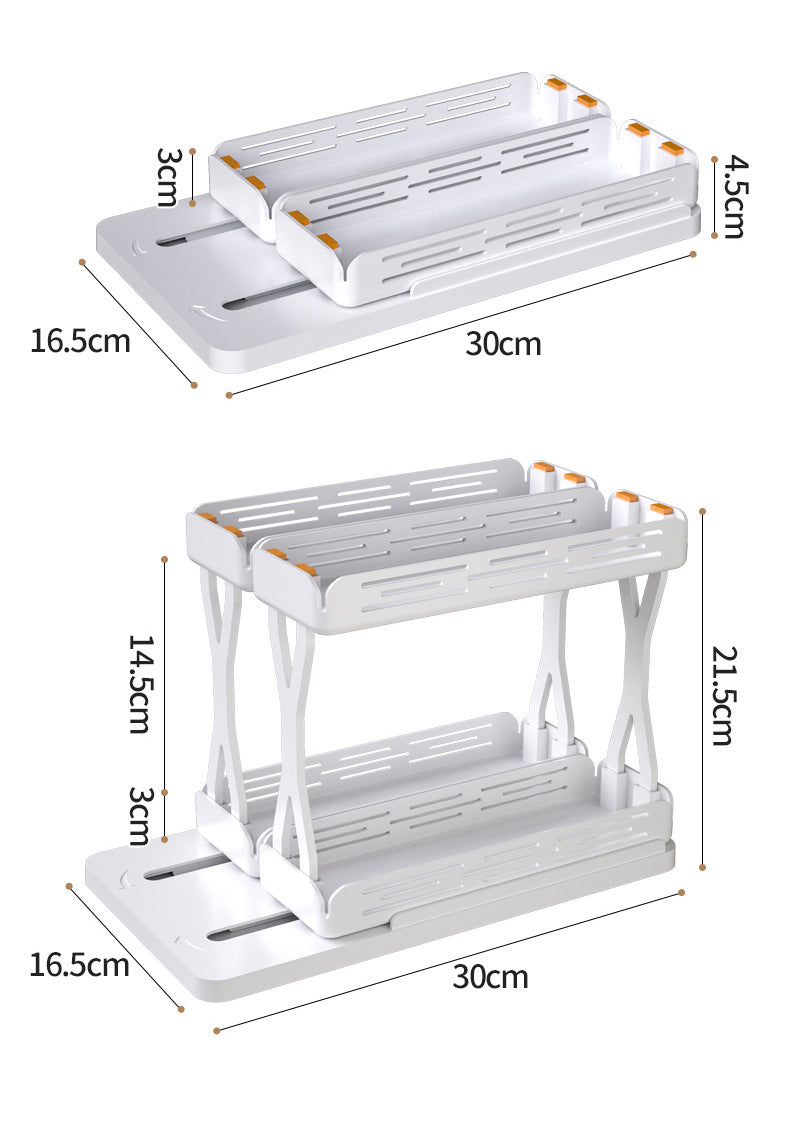 Spice rack used for makeup storage