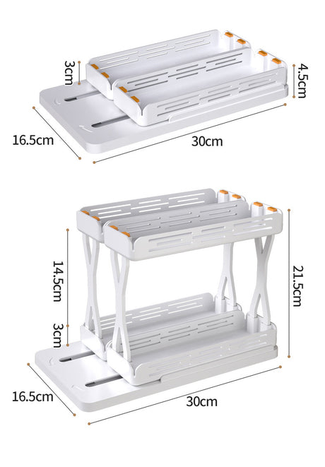 Spice rack used for makeup storage