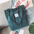 Spacious lined interior of the tote bag