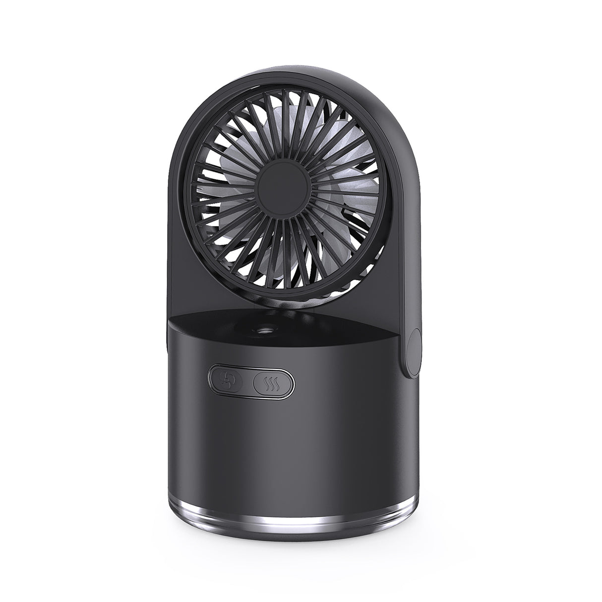 Misting desk fan in green