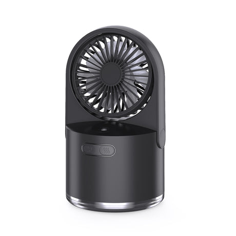 Misting desk fan in green