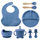 Baby feeding set in mint green