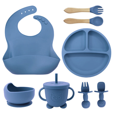 Baby feeding set in mint green