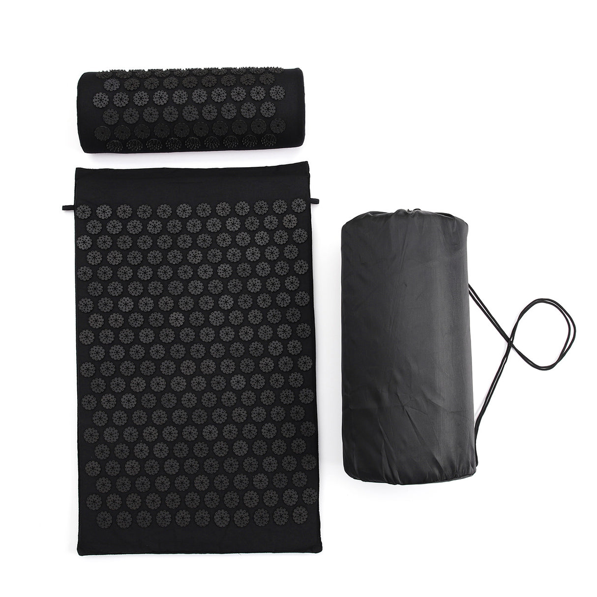Acupressure mat and pillow set