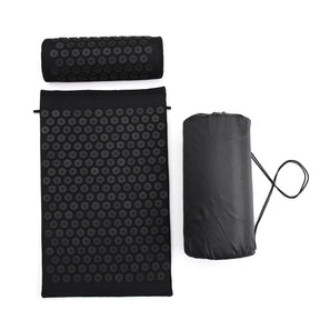 Acupressure mat and pillow set