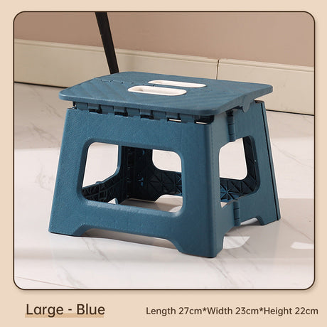 Folding stool packed down small