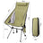 Camping chair set up outdoors