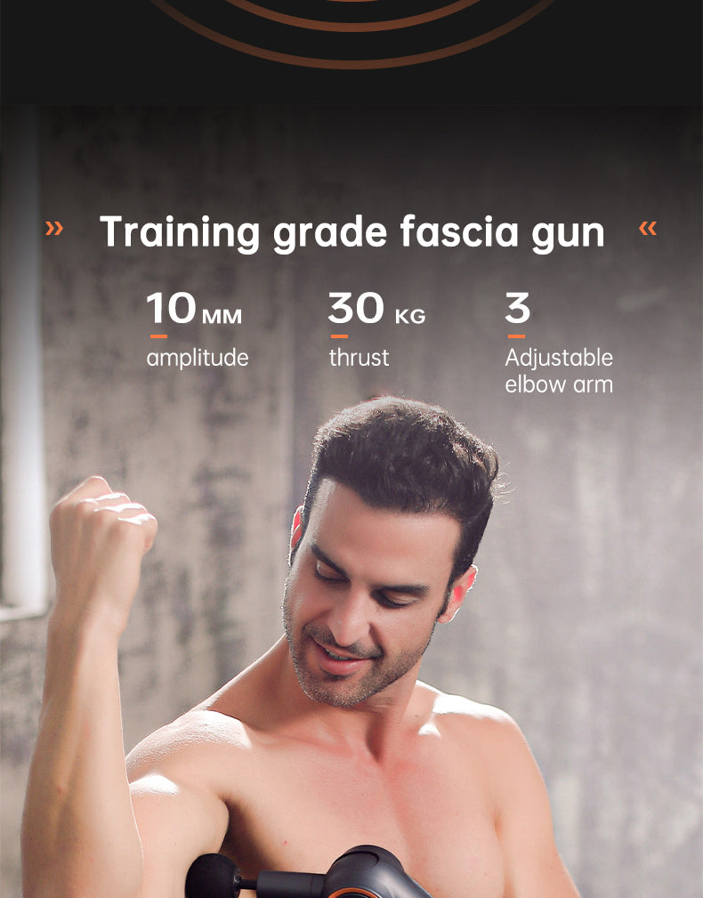 Massage gun used after a workout